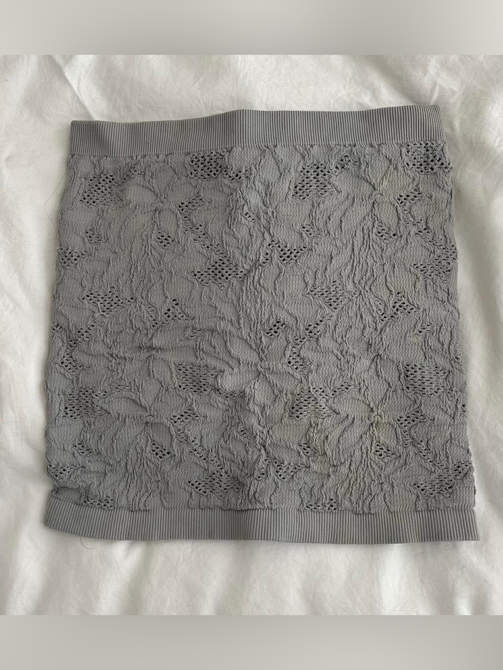 tillys grey floral tube top